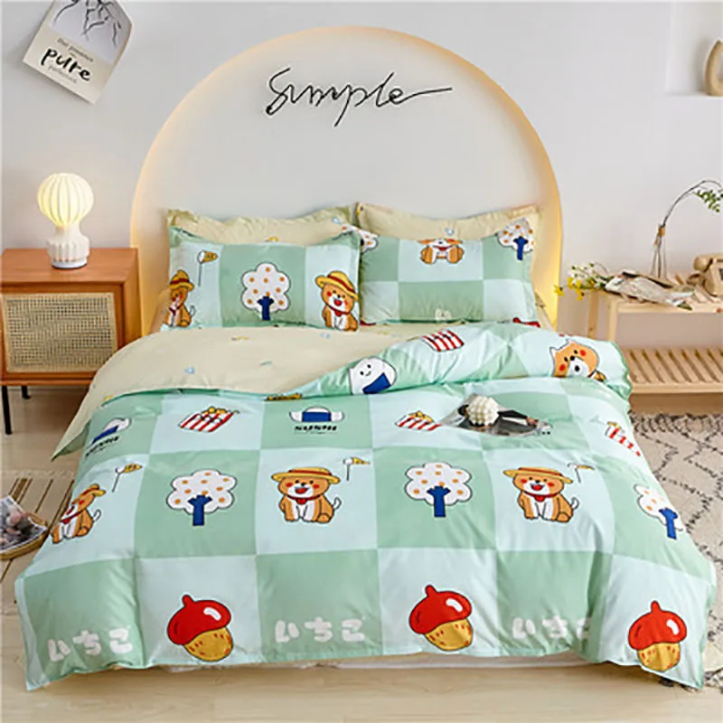 

Bedding Home Textile Forest Town Green Pure Cotton Double Bed Home Comefortable Soft Bedspreads Quality Quilt Cover Oceania