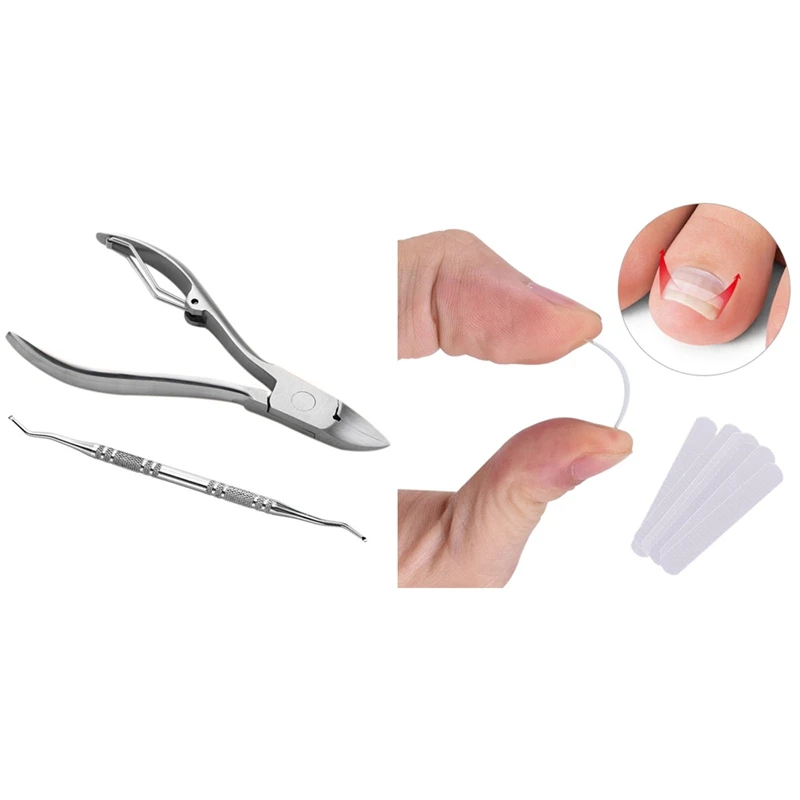 

PARON 10Pcs Curved Bs Brace Toenails Paronychia Correction Tool Foot & 2Pcs Toenail Corrector Ingrown Foot Care Tool