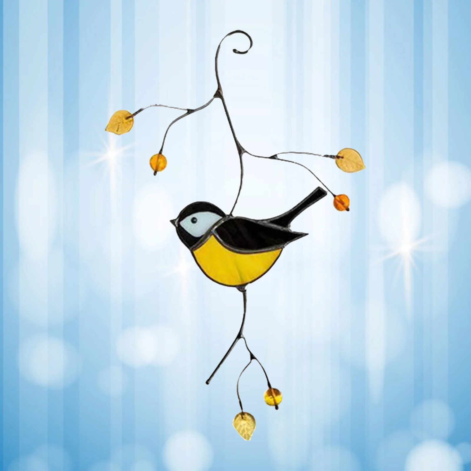 Премиум металлическое украшение для сувенира птицы окошко дерево подвеска дома