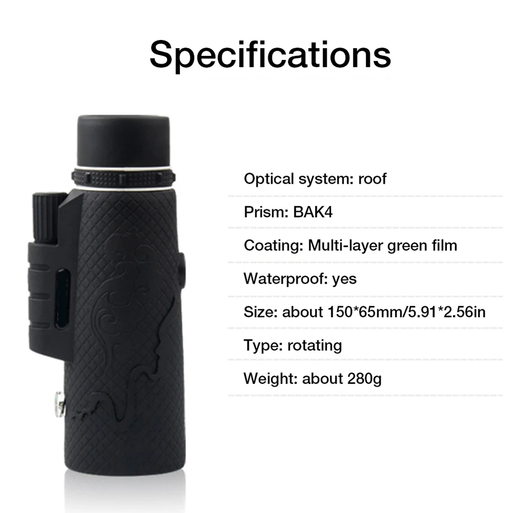 

Willkey 12xTelescope Zoom Lens Monocular Wide Angle High Magnification Phone Camera Lens Long Range 1000m Telescope for Phones