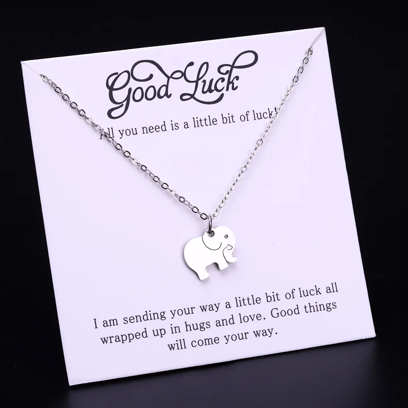 Ошейник из нержавеющей стали для женщин дружба лошадь слон лиса кошка собака