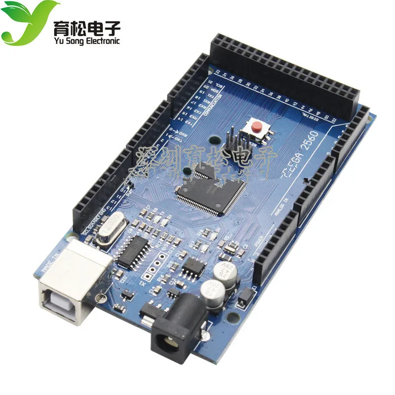 

MEGA2560 R3 улучшенная версия CH340G с кабелем для передачи данных очень практичный