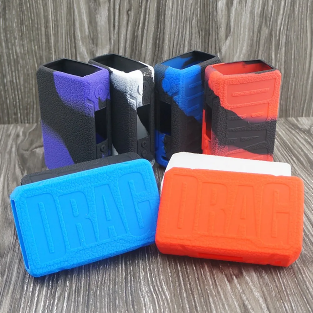 

Protective Protect Silicone Case Fit for VOOPOO Drag 2 177W KIT Box Mod Vape Skin Cover Sleeve Wrap Case Uforce tank