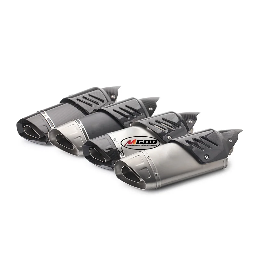 51 мм Универсальный Akrapovic moto rcycle выхлопной Escape углеродное волокно тепловой щит