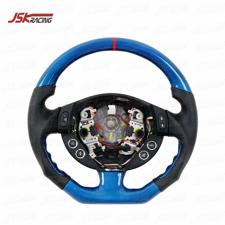 

BLUE CARBON FIBER STEERING WHEEL FOR 2007-2015 MASERATI GRANTURISMO GRANCABRIO GT GTS GC