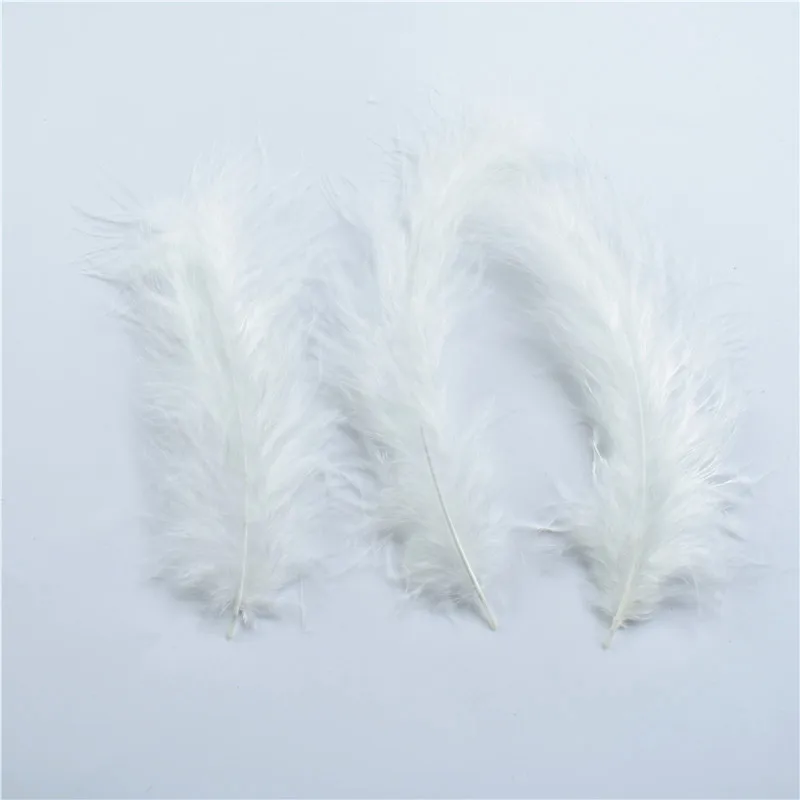Off White 100 шт./лот Перья Марабу индейки для рукоделия 10-15 см 4-6 дюймов Свадебные украшения Шлейфы аксессуары для одежды перья фазана - Цвет: Off White