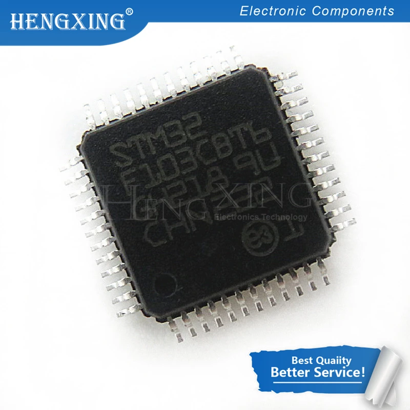 

10 шт./лот STM32F103CBT6 STM32F103CB 32F103CBT6 128KB QFP48 ARM, новый оригинальный телефон
