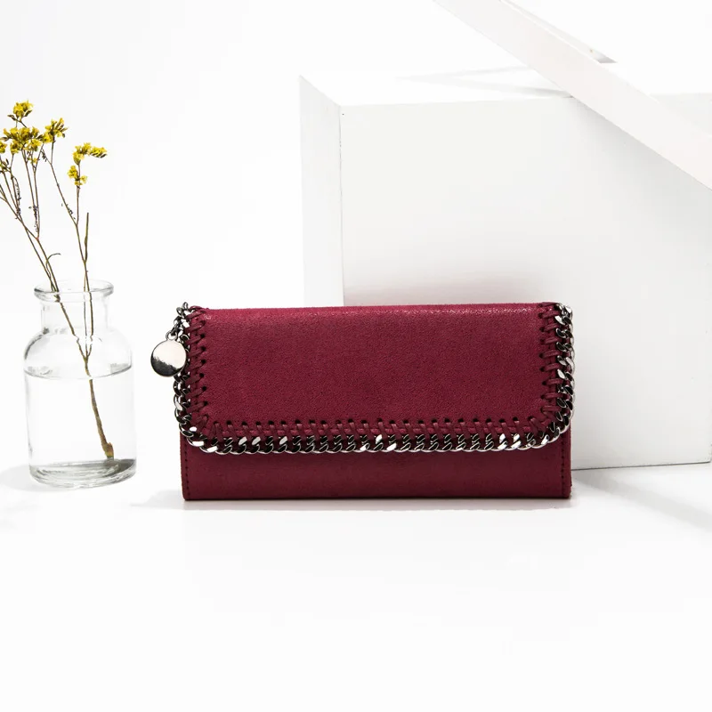 

Luxury Designer Brand Women Purses 2021 High-quality Leather Long Coin Wallet Solid Color Ladies Handbags Sac A Main Channels Gg