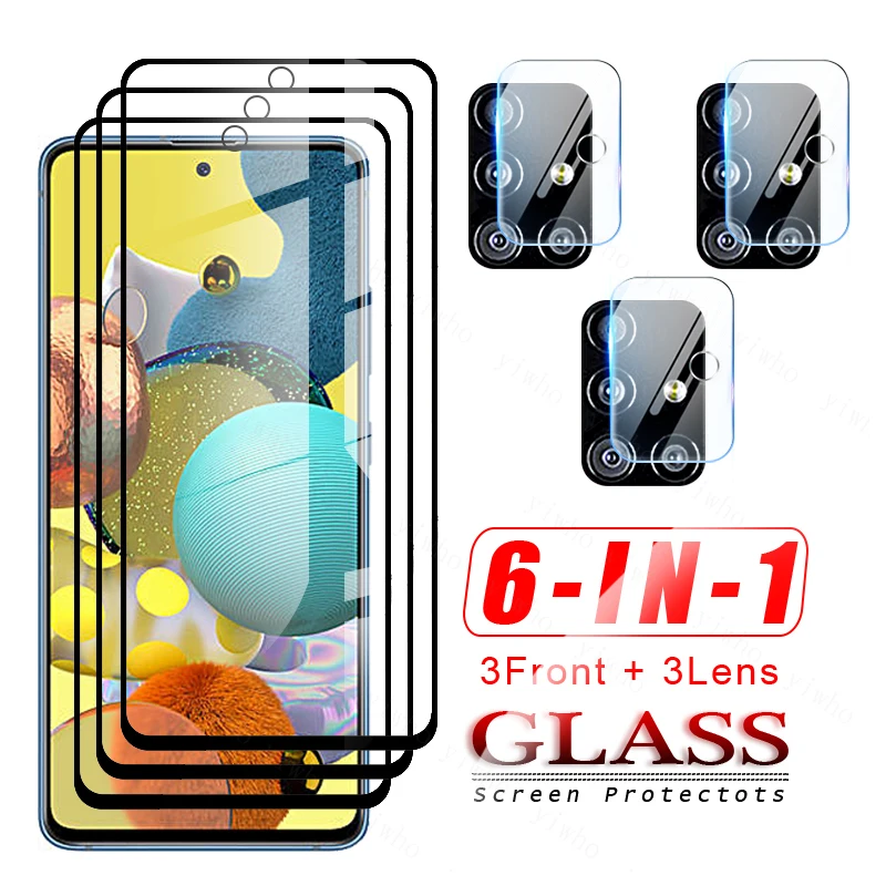 6in1 Protective Glas for Samsung Galaxy A51 5g Uw Screen Protector for Samsung Galaxy A 50 50s 51 5g Uw 52 5g Camera Len Glasses