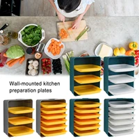 wall mounted side dish plate kitchen side dish stackable fruit serving tray cooking plate hot pot side dish plate serving tray