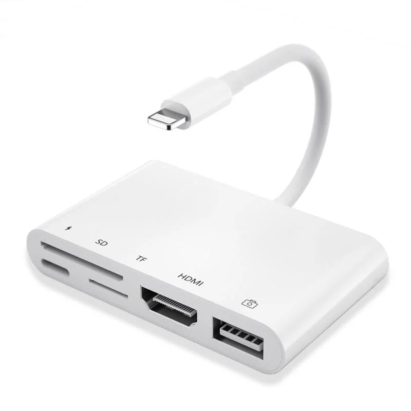 Адаптер Lightning/1080P HDMI для iPhone X XR XS 11Pro Max SE iPad Mini Pro | Мобильные телефоны и аксессуары