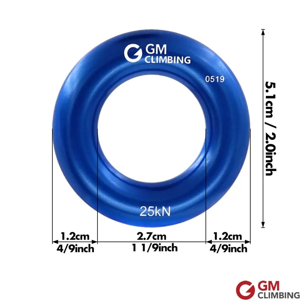 Кольцо для скалолазания алюминиевый гамак 25 кН|setting|setting ring |