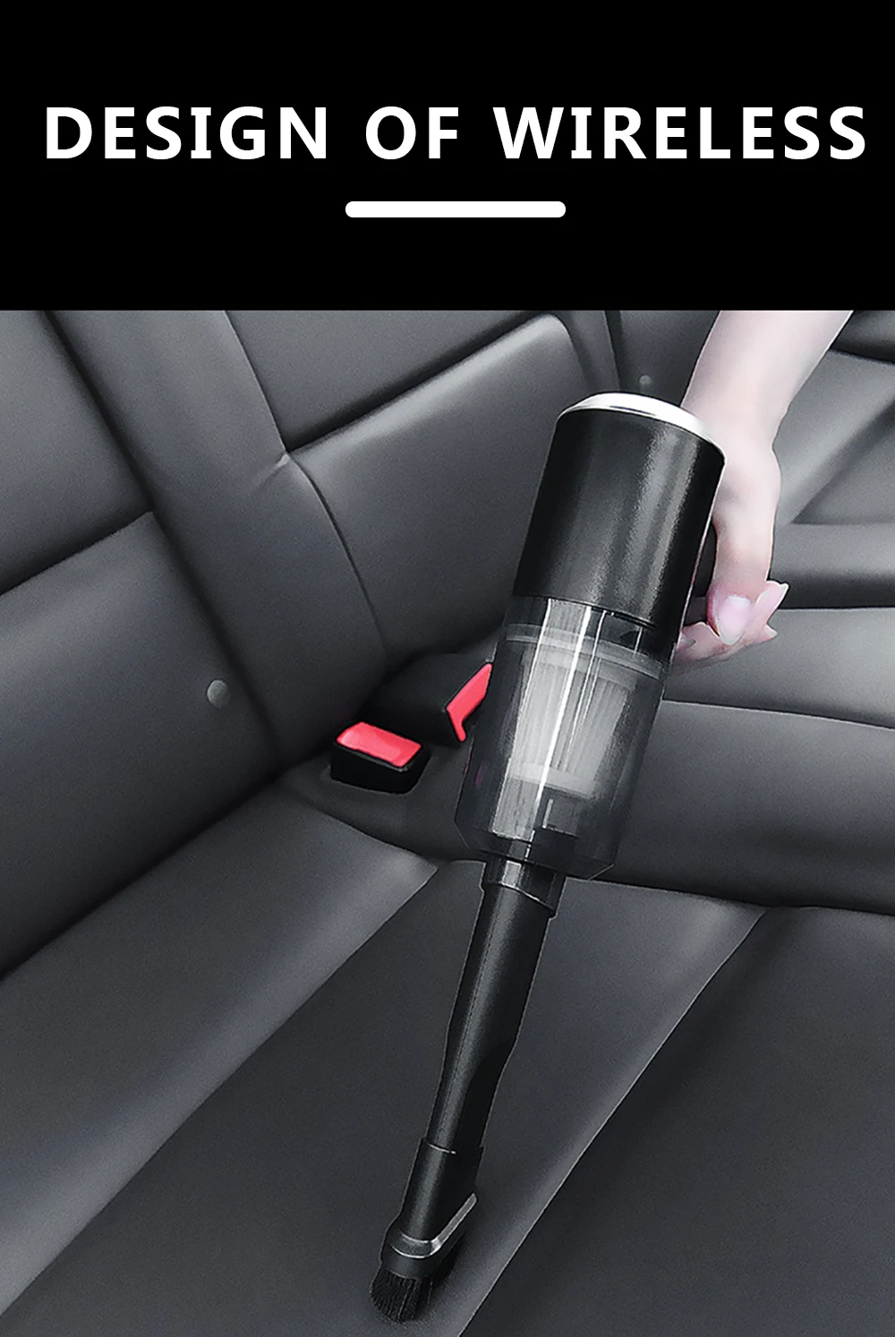 

Vacuum Cleaner 120W High-power Handheld Wireless Dry And Wet Dual - use Vacuum Cordless Car Home Dual - use Convenient