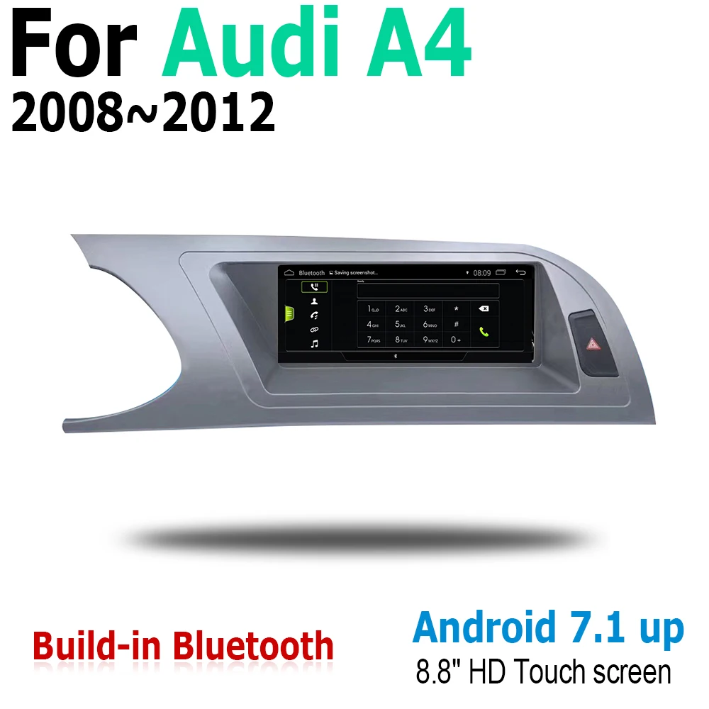 8 &quotAndroid 2G RAM для Audi A4 8K 2008 ~ 2012 MMI GPS сенсорный экран мультимедийный плеер Стерео