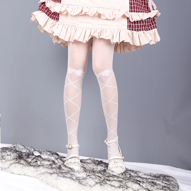 

Japanese LOLITA tie bow stockings pantyhose Lolita socks COSPLAY soft sister student socks Kawaii socks