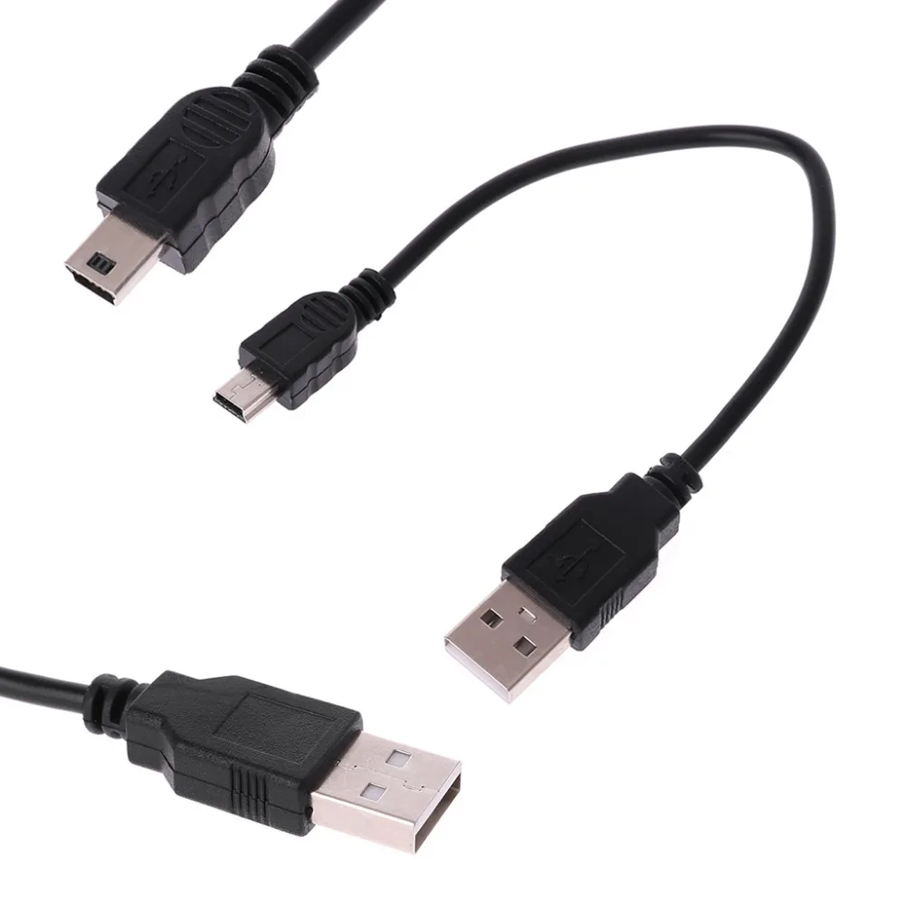 10 шт./лот, короткий USB 2,0 A штекер для Mini 5 Pin B кабель для зарядки и передачи данных, шнур-адаптер JUL11, Прямая поставка