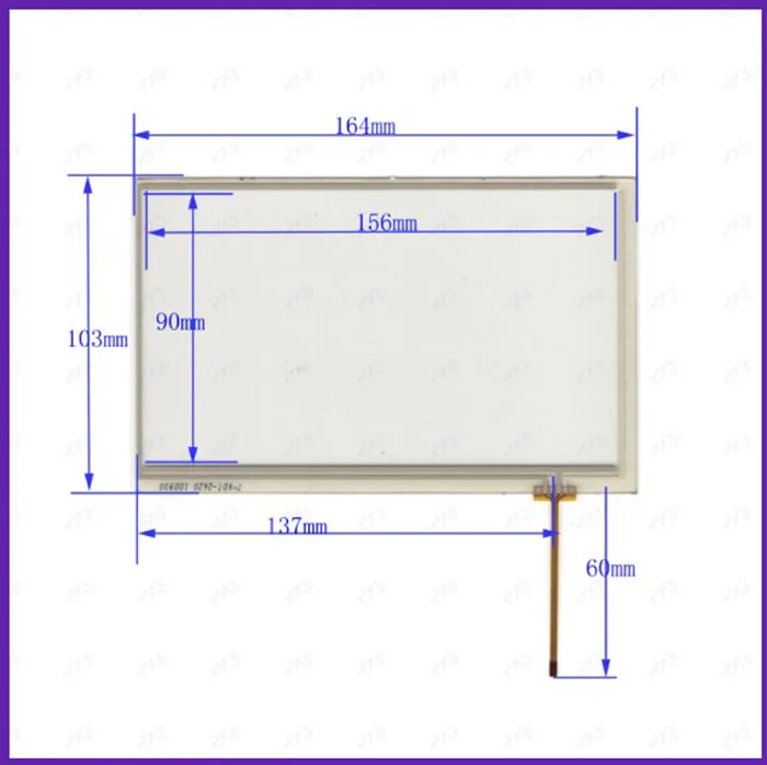 

KDT2620 touch control in the 164 * 103 handwritten screen outside four wire resistance 164 * 103 mm 0.25 spacing