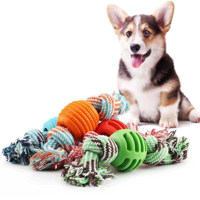 1 шт./лот веревка для собак жевательные игрушки в форме шара игрушка питомцев узел
