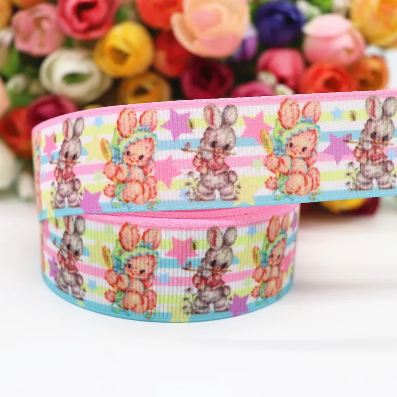 10 Yards 1'' 25MM Cute Animals Printed Grosgrain Ribbons For Hair Bows DIY Handmade Materials Y20010902 | Дом и сад
