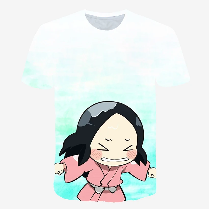 

New unisex short-sleeved 3D printing T-shirt fashion boy girl child shirt cartoon anime baby clothing summer fashion