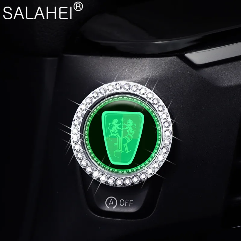 

One-Click Start Button Sticker Car Interior Decoration Accessories For Roewe 750 950 350 550 E50 W5 216 Cabriolet 620 Si 416 GSi