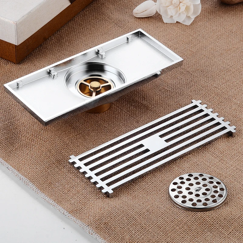 Напольная Сливная крышка латунная линейная напольная сливная плитка вставка