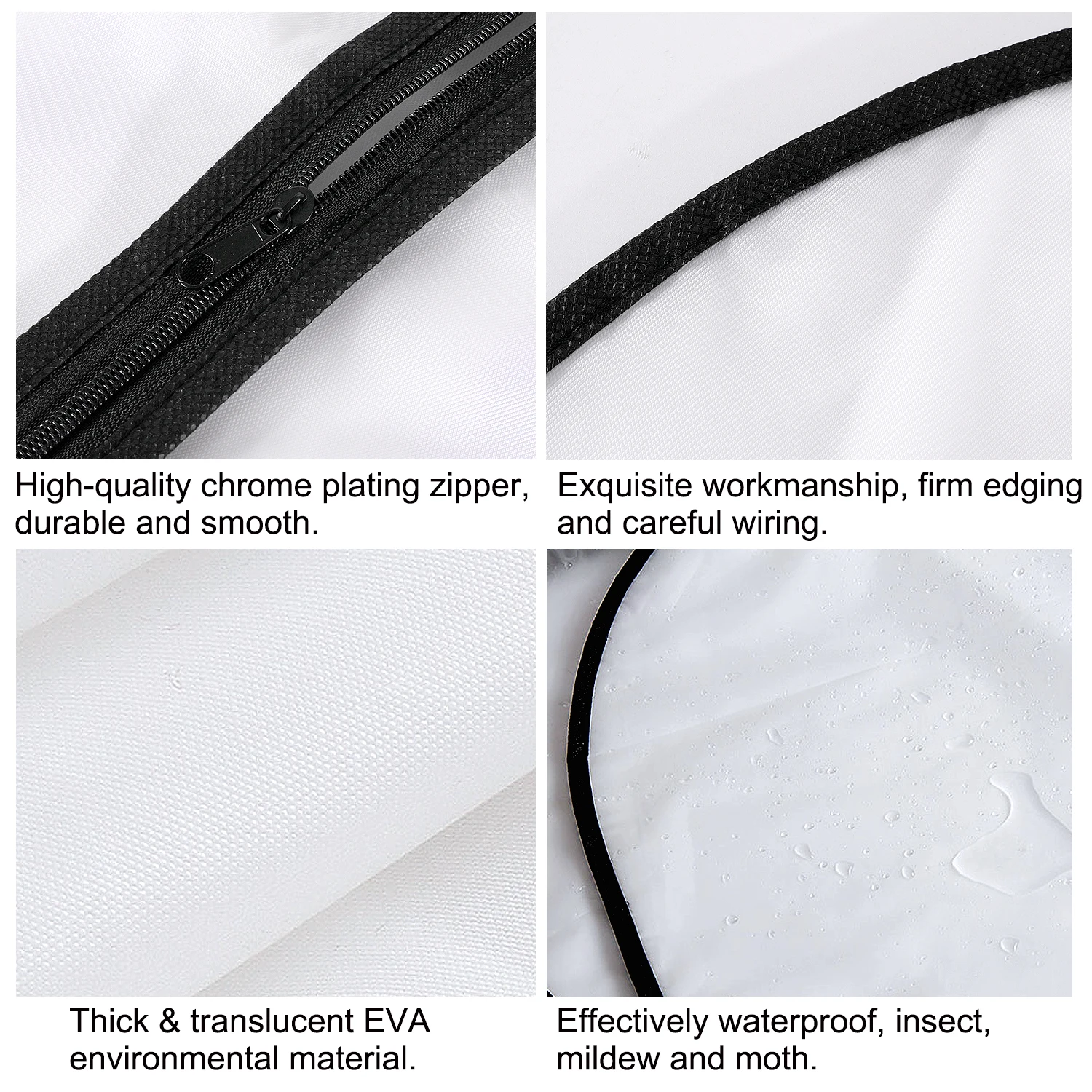 

piecesstorage bag Hot Sale garment bag dust cover HangingSuit CoatDustCover Householdwardrobeorganizer