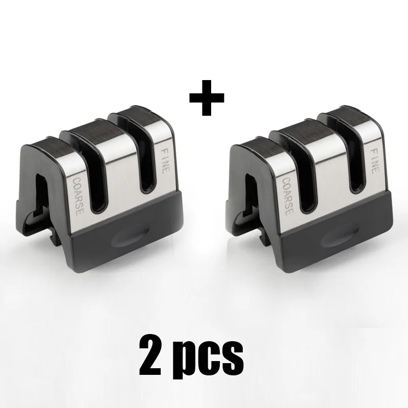 2pcs 1 шт. сменные детали для Точилки ножей Сменные ножевые фитинги головка для заточки ножей керамический, твердосплавный точилка для кухонных ножей - Цвет: 2pcs