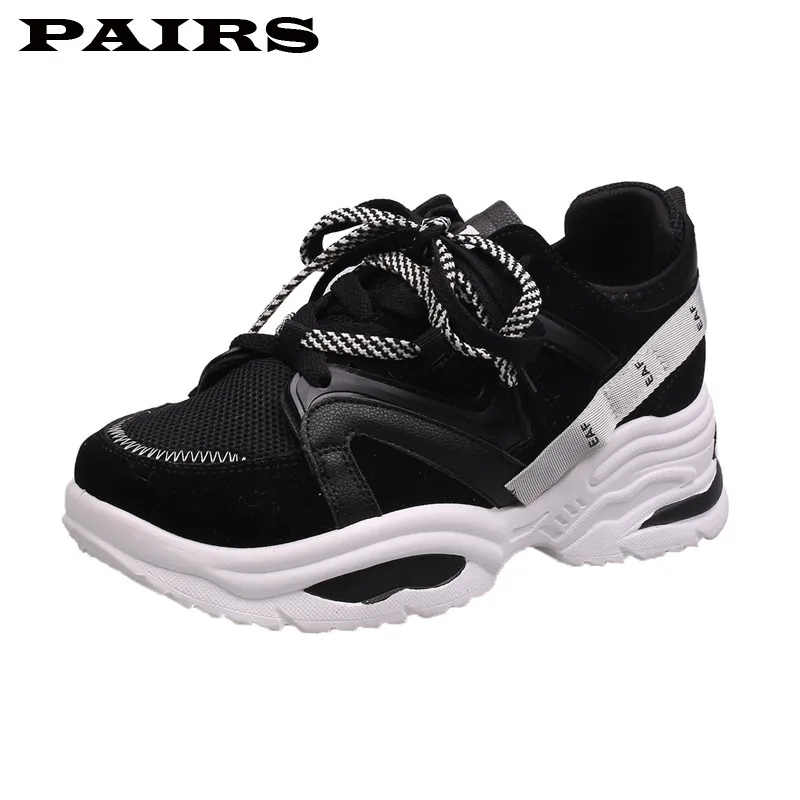 Кроссовки женские на толстой подошве модная обувь платформе массивные кеды в