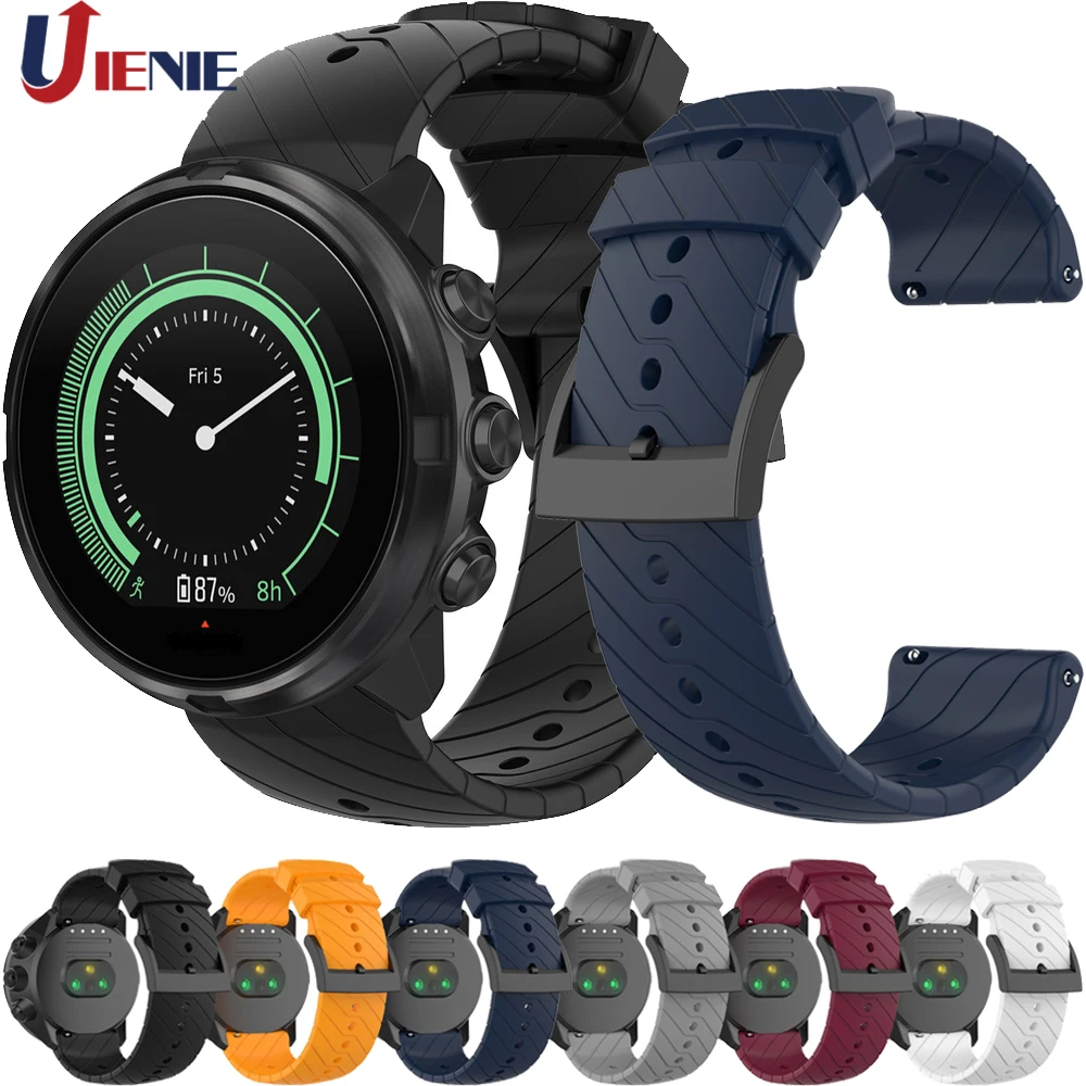 

24mm Silicone Watchband for Suunto 7 9 D5/9 Baro/ Spartan Sport Wrist HR Strap Sport Watch Band Bracelet Replacement Wristband