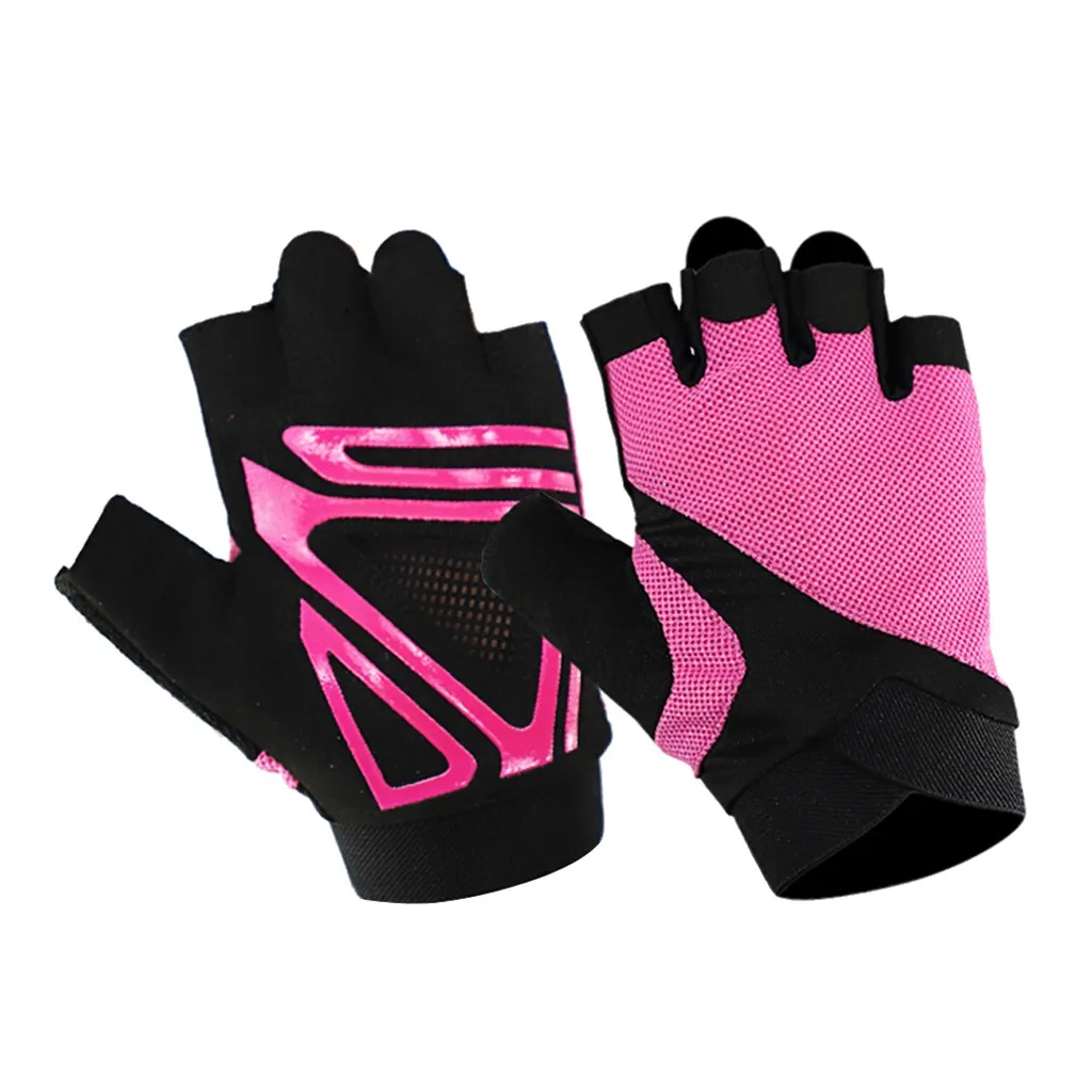 Велосипедные перчатки с полупальцами силиконовые противоскользящие дышащие для