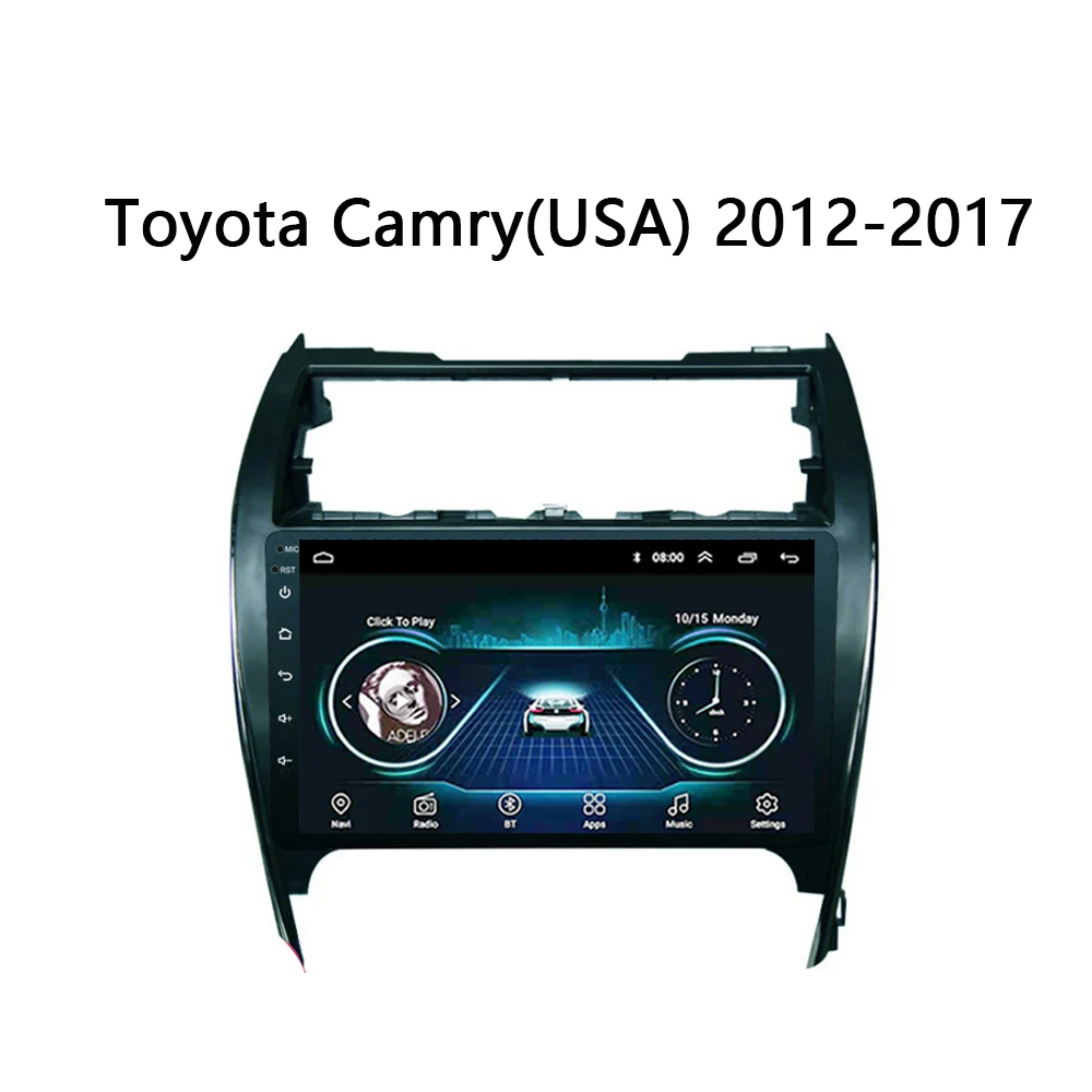 Автомобильный мультимедийный плеер Android 8 1 10 &quotдля Toyota camry 2012 2017 версия США dvd gps HD