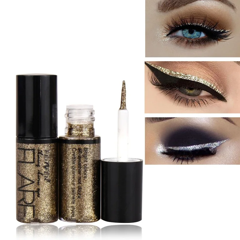 

Professional Makeup Silver Rose Gold Color Liquid Glitter Eyeliner New Shiny Eye Liners for Women Eye Pigment Korean Cosmetics