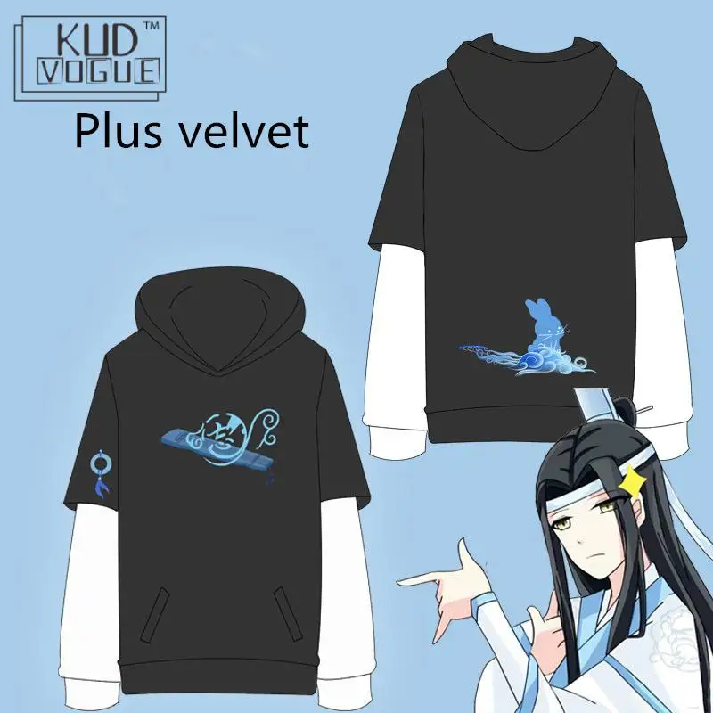 Grandmaster Of Demonic Culture Lan Wangji Wei Wuxian пальто с капюшоном куртка вышивкой унисекс для