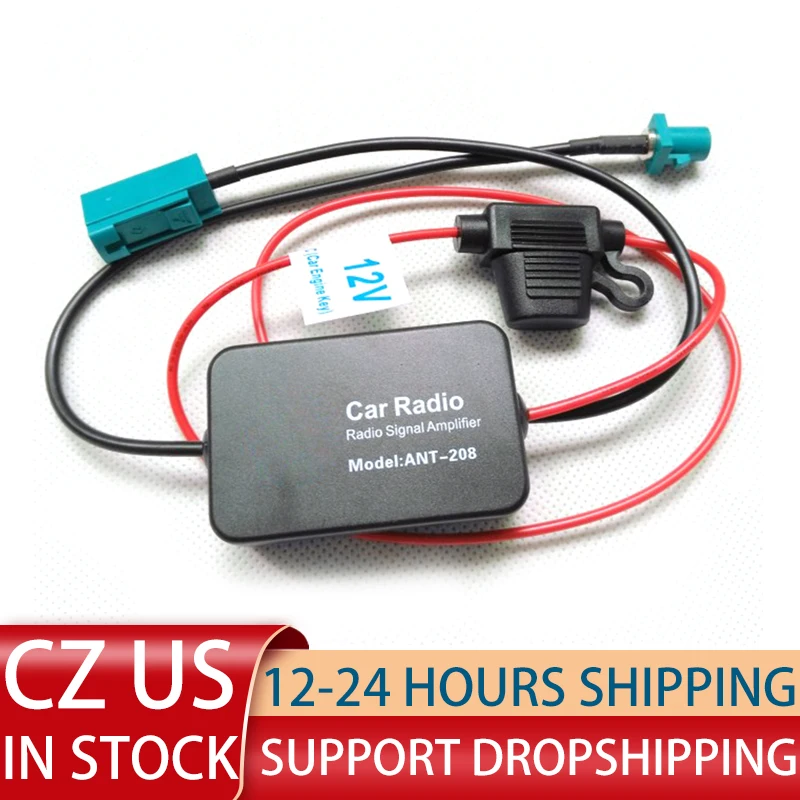 

Универсальная автомобильная антенна 12 в ANT-208, усилитель радиосигнала, антенна, усилитель радиосигнала Fm для разъема VW
