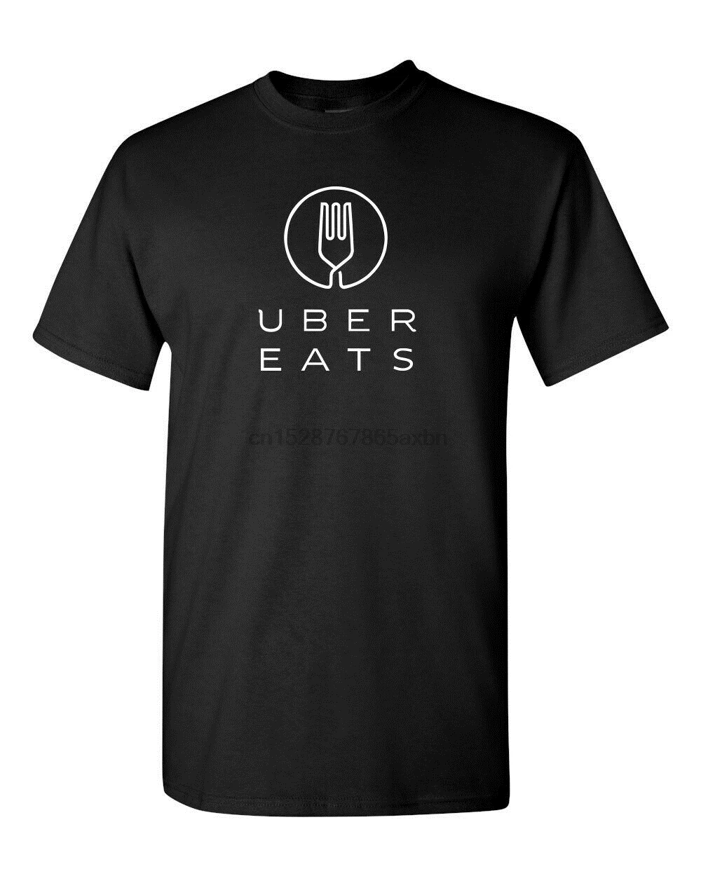 Uber Eats Доставка еды водитель полный заказ Мужская футболка абсолютно