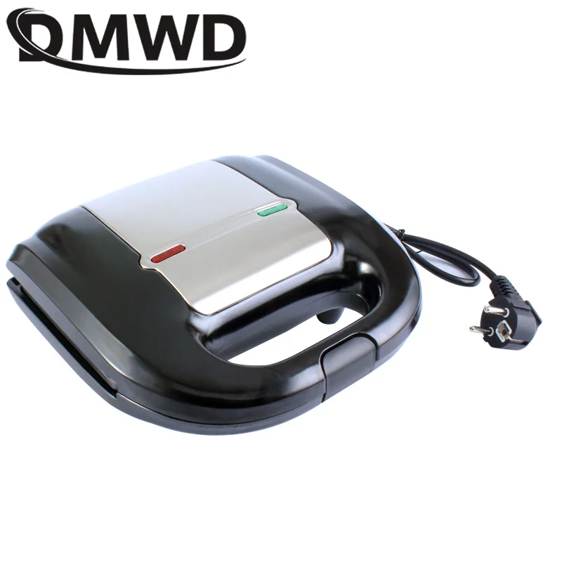 DMWD Электрический мини сэндвич гриль Panini антипригарная сковорода тостер