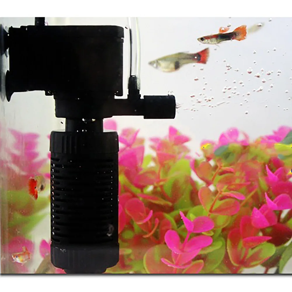 HSU 2019 Горячая продажа 3в1 внутренний фильтр для аквариума кислородный погружной