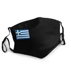 Греческий флаг, многоразовый, унисекс, брикет, модный, классический дизайн, защита от пыли и смога, респиратор, маска для рта