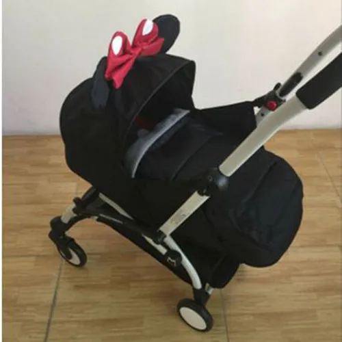 black minnie От 0 до 6 месяцев, спальный мешок, светильник, коляска для новорожденного, спальный блок, зимнее детское гнездо, аксессуары для коляски, аксессуары для коляски - Цвет: black minnie