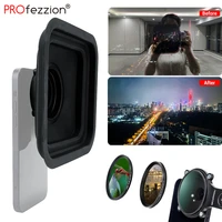 PROfezzion Smartphone Camera Lens Hood Kit with 49mm Star Macro ND Filter for iPhone Pro Xiaomi Samsung Huawei Fish Eye