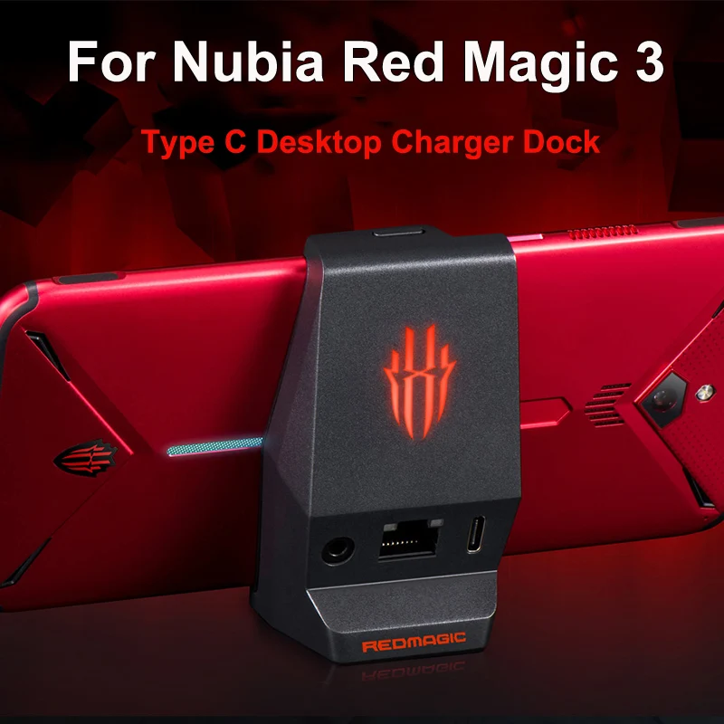 Настольная док станция зарядное устройство для Nubia Red Magic 3 Phone 5 мм наушники Type C