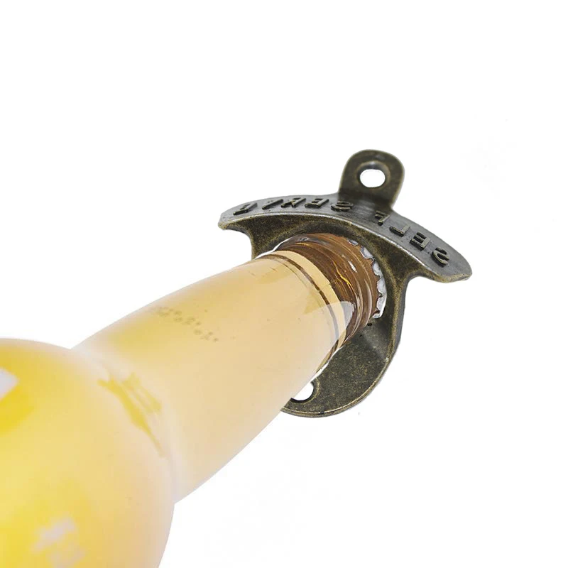 

Vintage Bottle Opener Wall Mounted Wine Beer Opener Tool Beer Bottle Opener Keyring Bar Drinking Kitchen Party Supplies