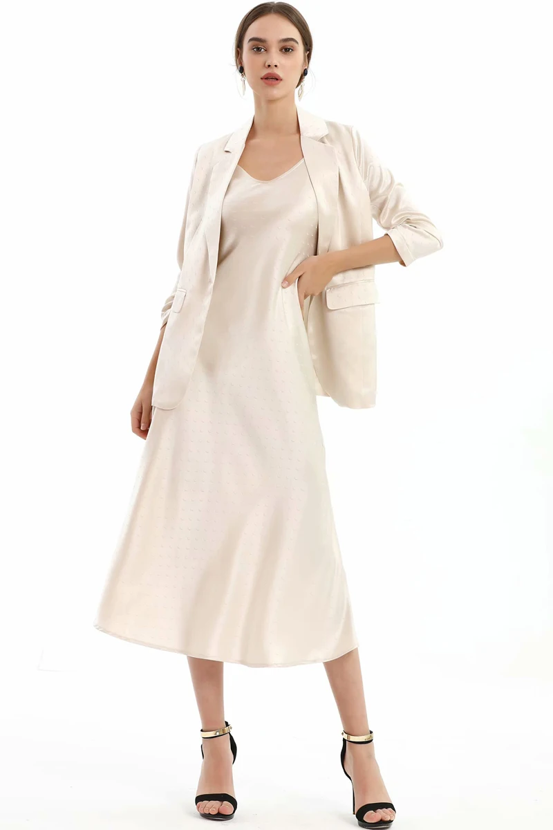 

Spring and summer show in 2021 new high-end women's fashion temperament crescent triacetic acid jacket fashion