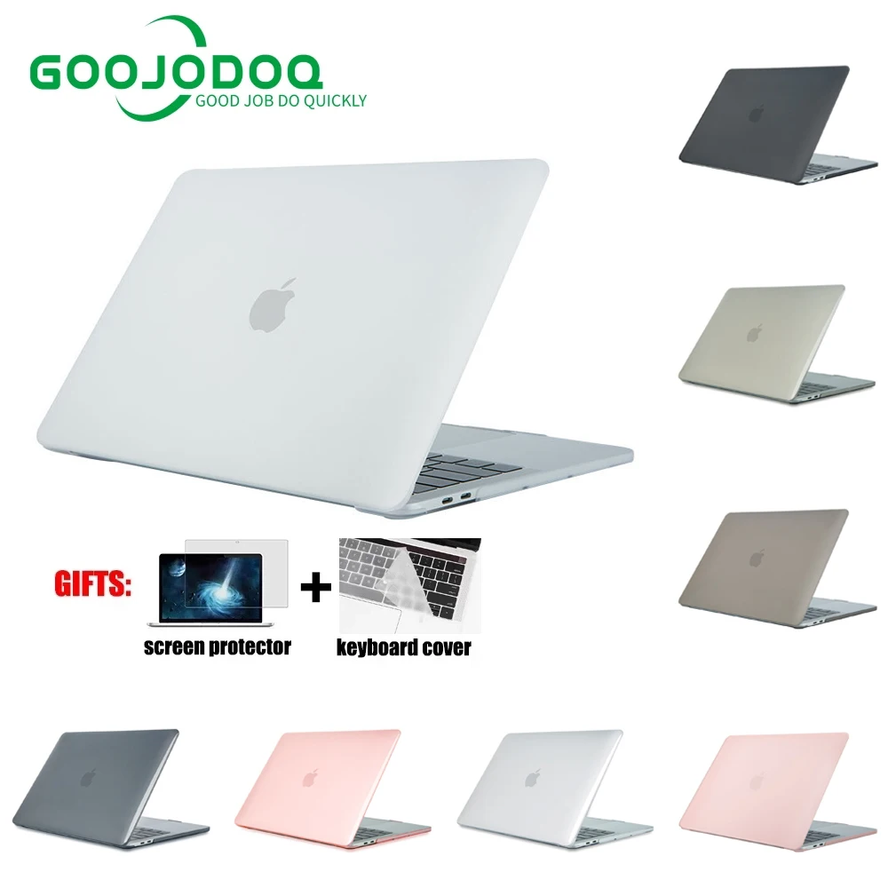 Чехол GOOJODOQ для ноутбука Apple Macbook M1 чип Air Pro Retina 11 12 13 15 16 дюймов сумка 2020 дюйма с Touch