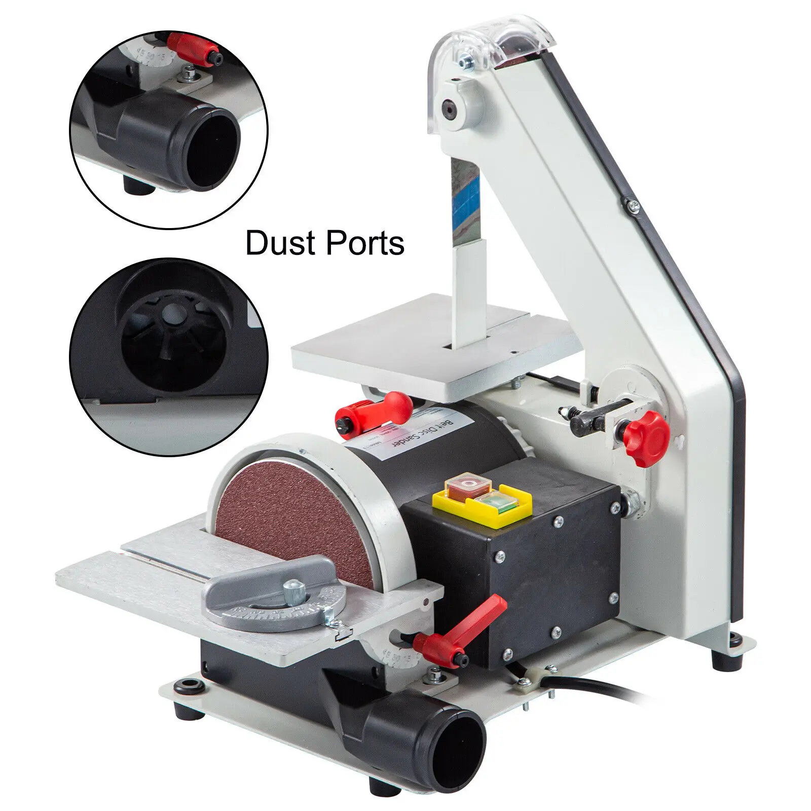 

5" 300W Electric Belt Sander Disc Sander Grinder Metal Bench Sanding Machine