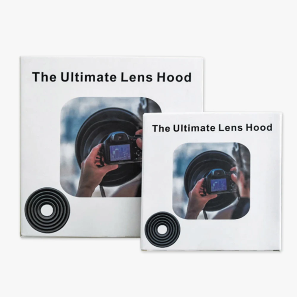 Lens Hood Anti-reflective Foldable Double-sided Filter Threaded Digital Camera For Images Videos Photographer |