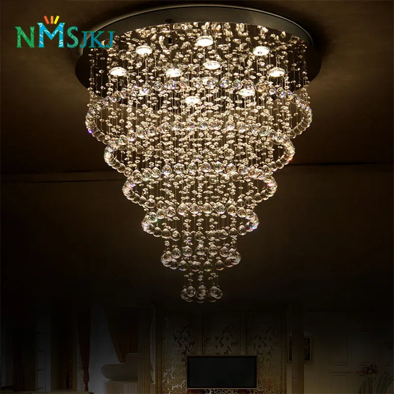 Современные хрустальные люстры большие светильники гостиничные проекты