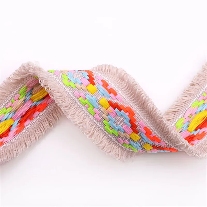 Цветной клетчатый жаккардовый кружево 4 5 см декоративный головной убор сделай