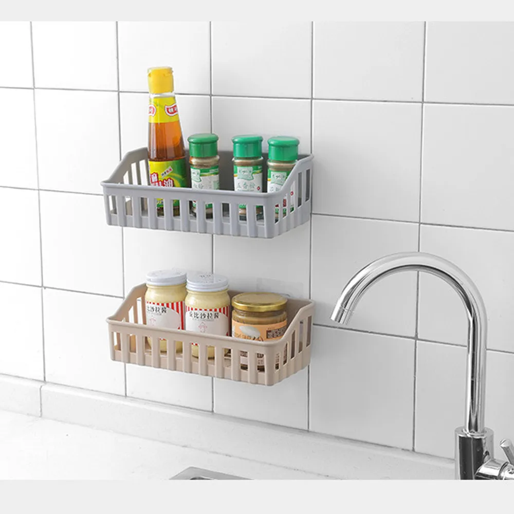 Кухня Ванная комната полка для хранения на стене подвесная угловая корзина